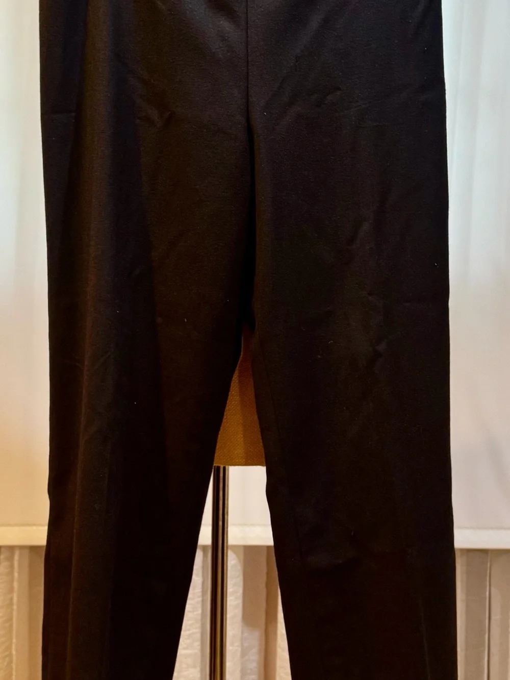 CHANEL Black Womens Dress Trousers, fully lined, elegant style, size 46
